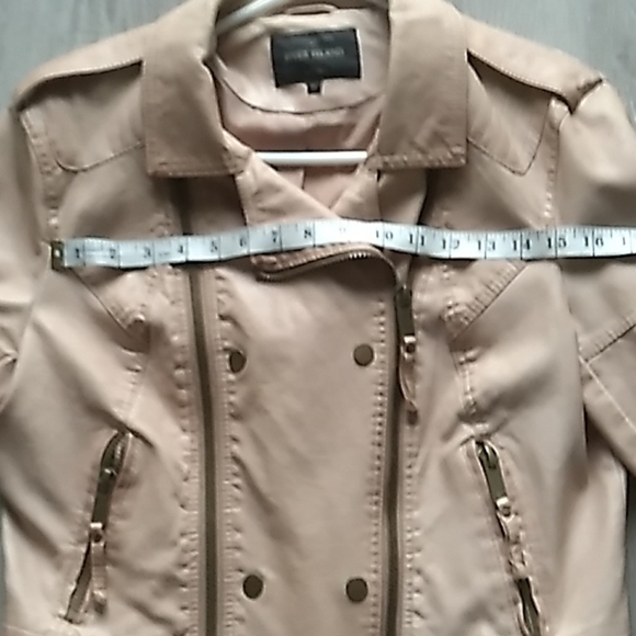 beige faux leather jacket - Picture 5 of 5